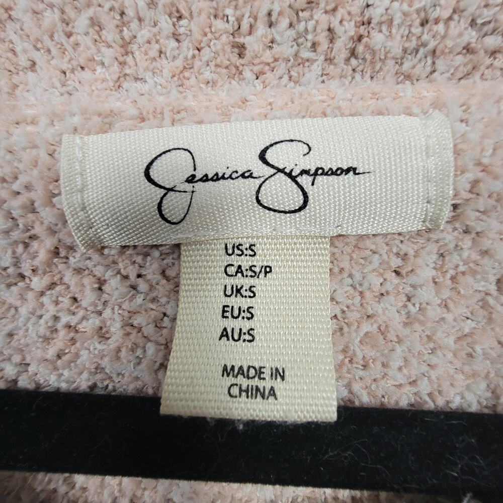 Jessica Simpson Blush Pink Cozy Knit Sweater Wide Neck Soft Pullover - Picture 7 of 9